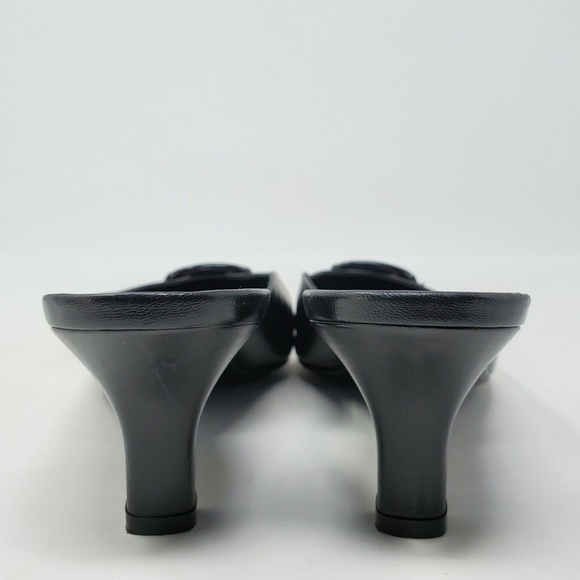 Salvatore Ferragamo Black Leather Mules - Picture 4 of 8